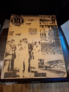 Revista Realitatea Ilustrata Anul XII nr.594 , 8 Iunie 1936 (Ziua Restauratiei) - Pe coperta M.S Regele si avionul cu care a sosit in tara la 1930
