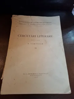 Cercetări literare (volumul II) - N. Cartojan