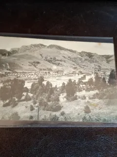 Carte postala , Petrila vedere generala , alb/negru - (circulata)