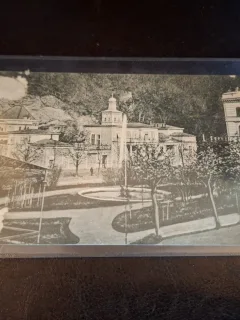 Carte postala alb negru , Baile Herculane Vila Elisabeta - (necirculata)
