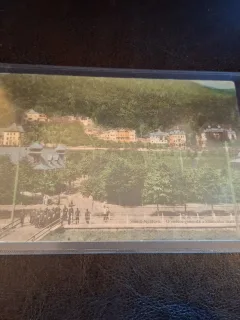 Carte postala Slănic-Moldova. O vedere generală a stațiunii turiștilor - (circulata)
