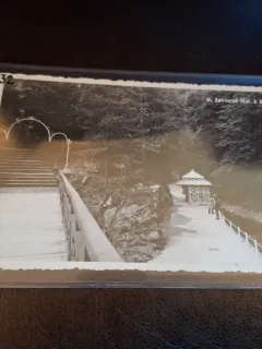 Carte postala , Slanic Moldova , Izvorul Nr.1 , alb negru  - (necirculata)