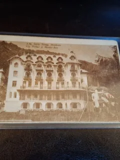 Carte postala Baile Slanic Moldova , Vila Pallas si Maria-Ana - (circulata)