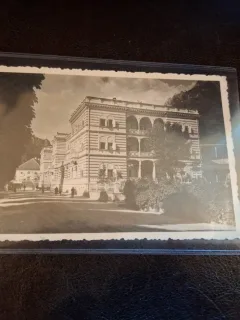 Carte postala , Baile Herculane , alb negru  - (circulata)