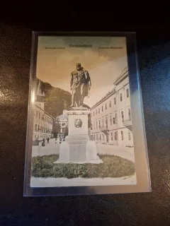 Carte Postala , Baile Herculane (Herkulesfurdo) , Statuia lui Hercule - (circulata)