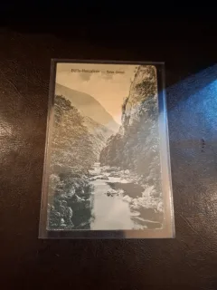 Carte postala , Baile Herculane Valea Cernei , alb negru - (circulata)