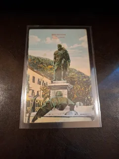 Carte postala Baile Herculane , Statuia lui Hercule - Circulata