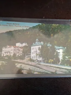 Carte postala Slanic Moldova , Vilele Scurtu Pavlu Pandrea si Russu - Necirculata
