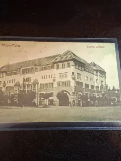 Carte postala Targu Mures , Palatul Cultural , alb negru - Circulata