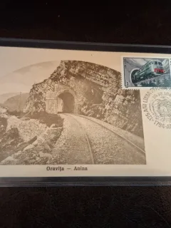 Carte postala alb negru , Oravița - Anina  - Necirculata