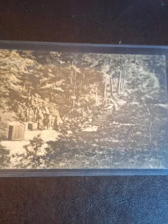 Carte postala alb negru , Baile Slanic Moldova , Izvorul nr.3 - Circulata