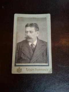 Fotografie tip CDV , Portret barbat - provenienta straina