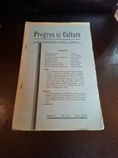 Revista Progres si Cultura - Anul II nr.10 Decembrie 1934