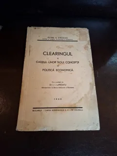 Clearingul in cadrul unor noui conceptii de politica economica - Petre V. Drăgan