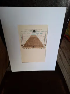 Pyramid(Gravura/tehnica mixta) - Sorin Dumitrescu