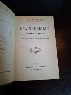 Crainquebille, Putois, Riquet (legatura de epoca) - Anatole France