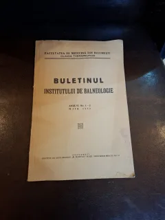 Buletinul Institutului de Balneologie - Nr.1-2 Anul VI,Mai 1932