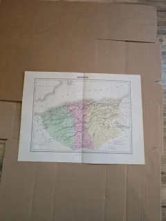 Harta Algeria  - Vuillemin, 1873 - 