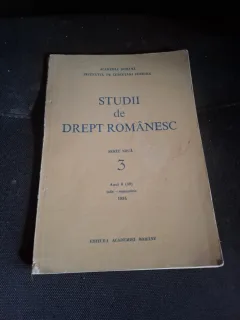 Studii de Drept Românesc, Anul 6(39) Iulie-Septembrie 1994 - Institutul de Cercetări Juridice, Academia Română