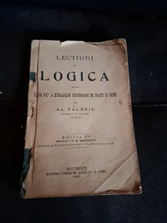Lectiuni de Logica pentru clasa VIII-a (editia a V-a refacuta si adaugita) - Al. Valeriu