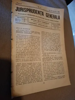 Revista Jurisprudența Generală Anul II Nr.3 1924 - VINTILA DONGOROZ SI NOTE SCRISE DE DIMITRIE ALEXANDRESCO