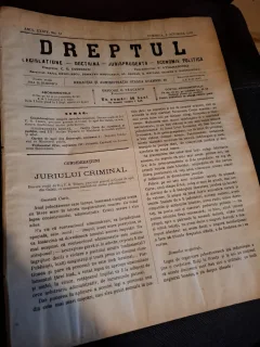 Dreptul, Revista de legislatiune, doctrina, jurisprudenta, economie politica, Anul XXXIV Nr.61 - C.G.Dissescu, V.Athanasovici, Paul Negulescu, Al.Cerban, George G.Danielopolu