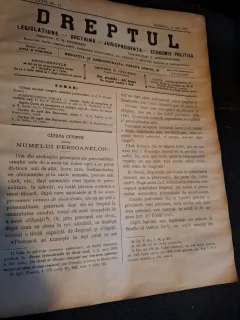 Dreptul, Revista de legislatiune, doctrina, jurisprudenta, economie politica, Anul XXXIV Nr.42 1905 - C.G.Dissescu, V.Athanasovici, Paul Negulescu, Al.Cerban, George G.Danielopolu