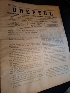 Dreptul, Revista de legislatiune, doctrina, jurisprudenta, economie politica, Anul XXXIV Nr.43 1905 - C.G.Dissescu, V.Athanasovici, Paul Negulescu, Al.Cerban, George G.Danielopolu