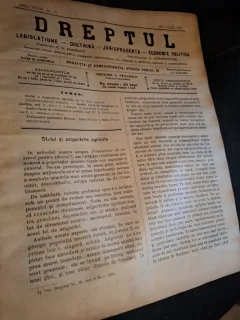Dreptul, Revista de legislatiune, doctrina, jurisprudenta, economie politica, Anul XXXIV Nr.45 1905 - C.G.Dissescu, V.Athanasovici, Paul Negulescu, Al.Cerban, George G.Danielopolu
