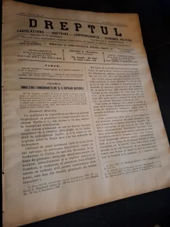 Dreptul, Revista de legislatiune, doctrina, jurisprudenta, economie politica, Anul XXXIV Nr.46 1905 - C.G.Dissescu, V.Athanasovici, Paul Negulescu, Al.Cerban, George G.Danielopolu
