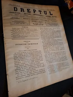 Dreptul, Revista de legislatiune, doctrina, jurisprudenta, economie politica, Anul XXXIV Nr.47 1905 - C.G.Dissescu, V.Athanasovici, Paul Negulescu, Al.Cerban, George G.Danielopolu