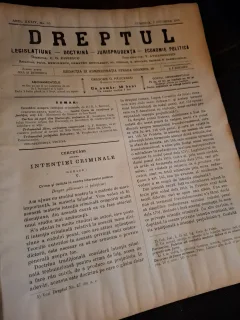 Dreptul, Revista de legislatiune, doctrina, jurisprudenta, economie politica,Anul XXXIV Nr.63 1905 - C.G.Dissescu, V.Athanasovici, Paul Negulescu, Al.Cerban, George G.Danielopolu