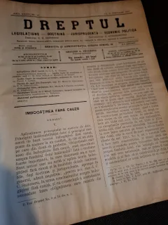 Dreptul, Revista de legislatiune, doctrina, jurisprudenta, economie politica,Anul XXXIV Nr.16 1905 - C.G.Dissescu, V.Athanasovici, Paul Negulescu, Al.Cerban, George G.Danielopolu