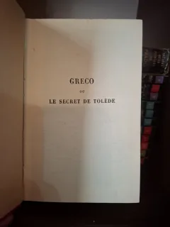 GRECO ou LE SECRET DE TOLEDÈ - Maurice Barres