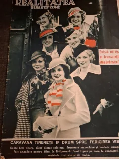 Revista Realitatea Ilustrată Anul Nr.341 10 August 1933 - pe coperta spate Regele Mihai II la Comemorarea luptei de la Marasesti