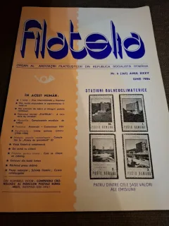 Revista Filatelia Nr.6 Iunie 1986 Anul XXXV - Asociația Filateliștilor din Republica Socialistă România