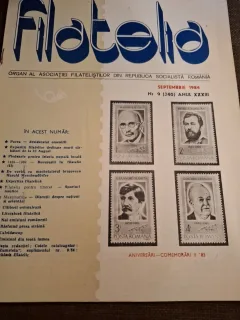 Revista Filatelia Nr.9 Septembrie 1984 Anul XXXIII - Asociația Filateliștilor din Republica Socialistă România