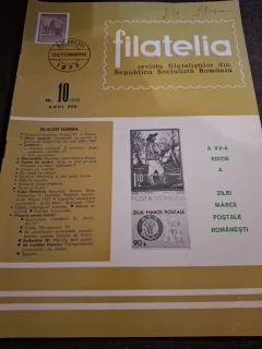 Revista Filatelia Nr.10 Octombrie 1973 Anul XXII - Revista filate listeilor din Republica Socialista România