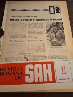 Revista Romana de Sah Nr.1 1984 Ianuarie - Lipsa coperta