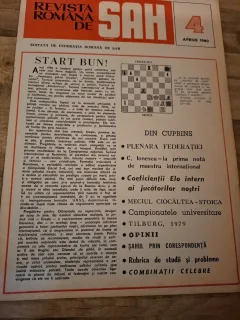 Revista Română de Șah - Nr.4 1980 Aprilie