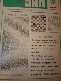 Revista Romana de Sah - Nr.6 1982 Iunie