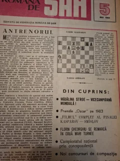 Revista Romana de Sah - Nr.5 1984 Mai