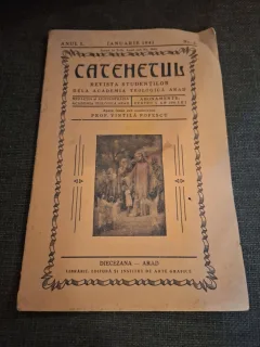 Catehetul,Revista Studentilor de la Academia Teologica Arad  Anul I Nr.2 1941 Ianuarie - Prof. Vintilă Popescu
