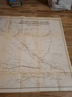 Harta Asanarii lacurilor si lucrari hidraulice în jurul Bucureștiului,Diferite Ante Proecte Pl.I (U.C.B) - Marvan S.A.R.