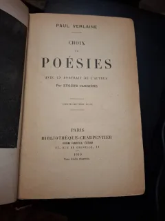 Choix de Poésies (cu legatura de epoca) - Paul Verlaine