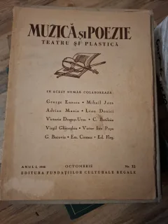 Muzică și Poezie,Teatru si Plastica - Anul I Nr.12 Octombrie 1936