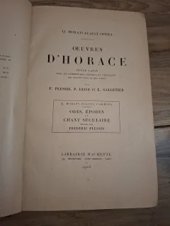 Oeuvres d Horace - Q. Horati Flacci