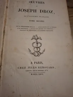 Oeuvres de Joseph Droz, Tome Second - Joseph Droz