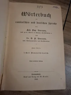 Dictionar Roman-German si German-Roman  - Sab. Pop. Barcianu și Dr. T. P. Barcianu