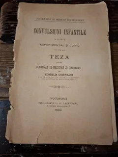 Convulsioni infantile studiu experimental si clinic - Teza pentru doctorat in medicina si chirurgie de Cornelia Chernbach